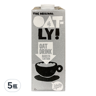OATLY 咖啡師燕麥飲, 1L, 5瓶