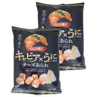 Kirara 起司米菓 魚子醬海膽風味, 42g, 2包