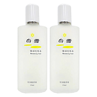 白雪 保濕化妝水 玻尿酸菁華 深層保濕 適用於敏弱肌, 150ml, 2瓶
