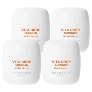 더페이스샵 비타 드롭 선퀴드 SPF50+ PA++++, 50ml, 4개