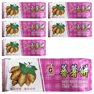 日香 蕃薯餅 嚴選道地食材 精心調配, 90g, 6包