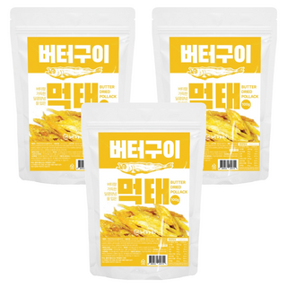 Heyami 奶油烤明太魚乾, 100g, 3個