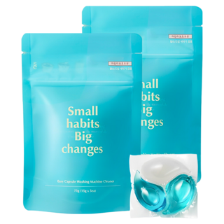소소이지 이지 캡슐 세탁조 클리너 5p, 75g, 2개