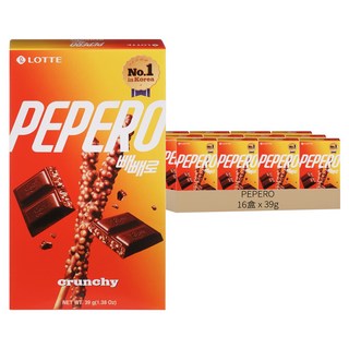PEPERO 脆心巧棒, 39g, 16盒