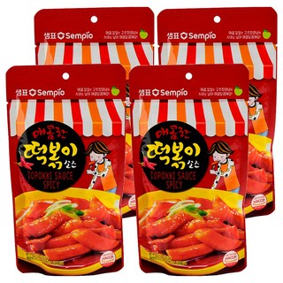 Sempio 膳府 辣炒年糕醬汁 韓式辣味 簡單三步驟, 150g, 4包