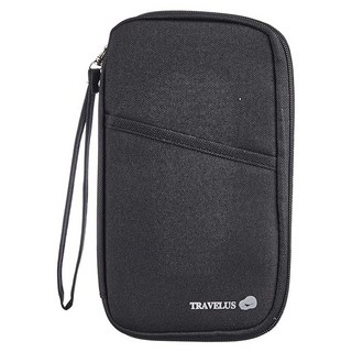 iSFun 出國差旅護照證件手拿包 加大, 黑色, 1個