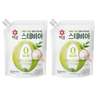 백설 스테비아, 400g, 2개