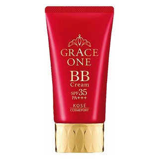 KOSE 高絲 GRACE ONE 極上活妍 特濃彈力BB霜 SPF35 PA+++ 美容液80% 溫水可卸 遮蓋小細紋, 自然色, 50g, 1條