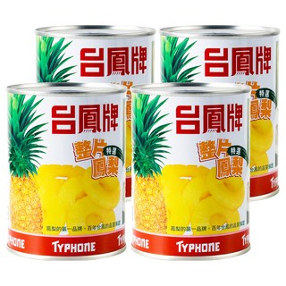 台鳳 整片鳳梨 罐頭, 565g, 4罐