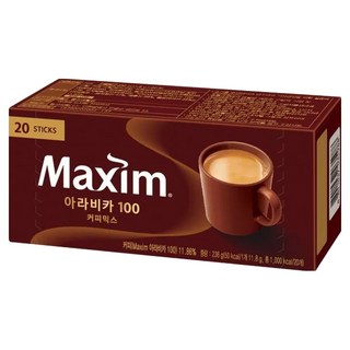 Maxim 麥心 阿拉比卡三合一咖啡 11.8g x 20條, 1盒