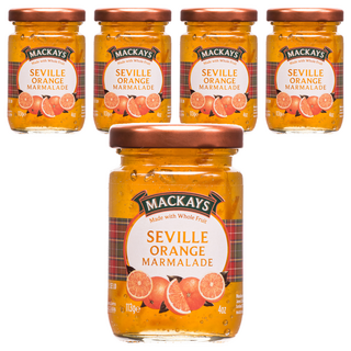 Mackays 蘇格蘭 梅凱塞維利亞 橘子果醬 113g 5個 天然果香 口感豐富, 5罐
