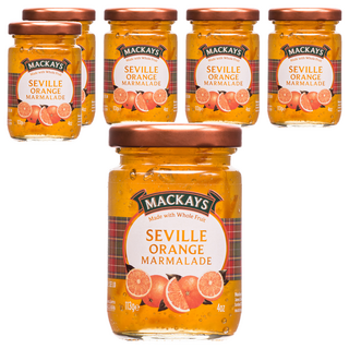Mackays 蘇格蘭梅凱塞維利亞橘子果醬 傳統英式風味 早餐下午茶, 113g, 6罐
