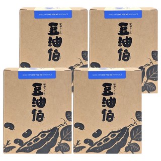 豆油伯 金美滿無添加糖釀造醬油(15ml*6入) 台灣黃豆醬油 無麩質 不含碘, 90ml, 4盒