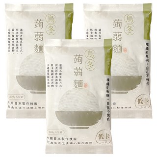 自在食刻 烏冬蒟蒻麵, 200g, 3包