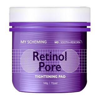 MY SCHEMING 我的心機 A醇毛孔緊緻爽膚棉Retinol Pore Tightening Pad 140g, 70片, 1盒