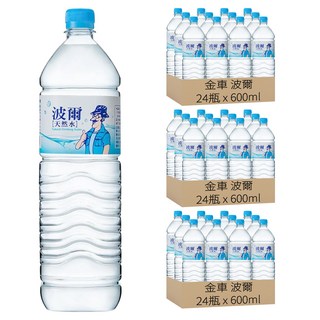 金車 波爾 天然水, 600ml, 72瓶