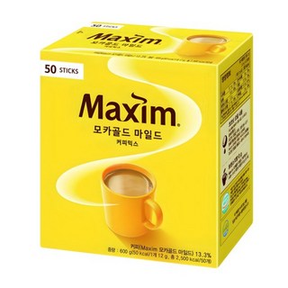 Maxim 麥心 摩卡經典三合一咖啡, 12g, 50入, 1盒