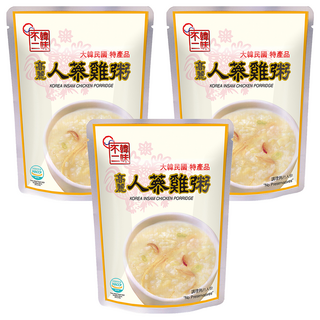 韓味不二 高麗人蔘雞粥, 280g, 隔水加熱即食, 韓國宮廷養身美食, 3包
