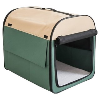 DING DONG PET 寵物折疊軟式提籠, 1個, 綠色