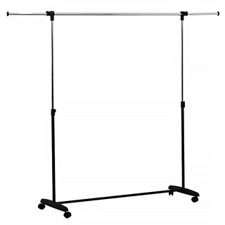 KI WISH 居家生活 可延伸單桿衣架 台灣製造 電鍍鐵管 四輪設計