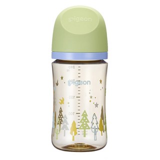pigeon 貝親 第三代母乳實感PPSU奶瓶 M, 森林星空, 240ml, 1個