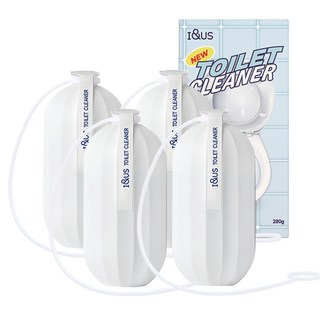 I&US 大容量自動馬桶清潔劑, 4個, 280g