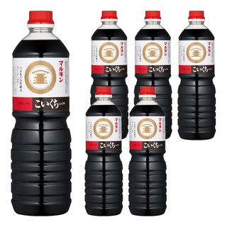 丸金 特級濃口醬油 日本進口傳統釀造技術 下廚調味 各式料理適用, 1L, 6瓶