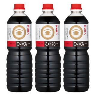 丸金 特級濃口醬油 日本進口傳統釀造技術 下廚調味 各式料理適用, 1L, 3瓶