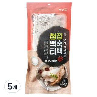 조은약초 청정 백숙 티백, 100g, 5개