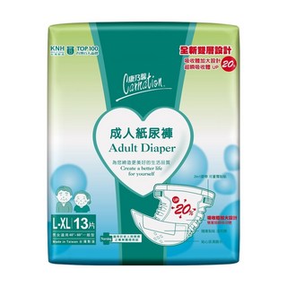 康乃馨 成人黏貼型紙尿褲 一般型, L~XL(臀圍101~152cm), 13片, 1包