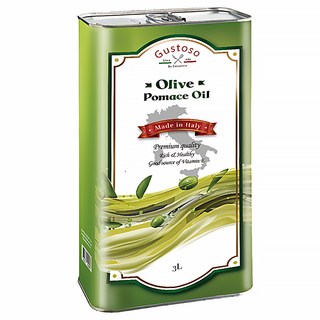 GusTosO 玩饗滋味 橄欖粕油 3L, 義大利製造, 優質品質, 維生素E來源, 1罐