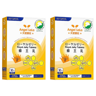 Angel LaLa 天使娜拉 蜂王乳糖衣錠 含芝麻素、輔酵素Q10, 30錠, 550mg, 2盒