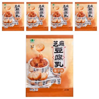昇田食品 芝麻豆腐乳麥芽餅, 250g, 5袋