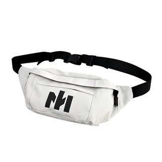 E.City 韓版運動休閒胸腰小挎包 帆布材質, 40 x 15 x 7cm, 白色