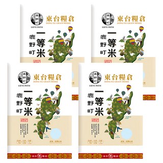 東台糧倉 鹿野町米 台灣台東 白米, 3kg, 4包, 一等