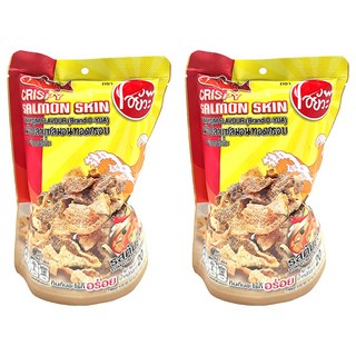 O-Yua 炸魚皮 酸辣風味, 香脆鮭魚皮, 高鈣, 20g, 2包