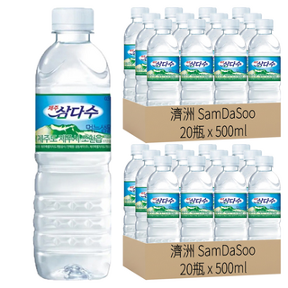 JEJU SamDaSoo 濟州三多水 火山岩盤礦泉水, 500ml, 40瓶