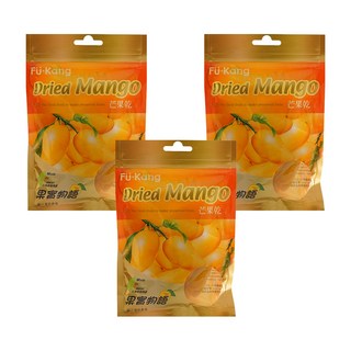 阜康 果實物語 芒果乾，台灣老字號蜜餞品牌，天然烘培，低糖無添加, 70g, 3包