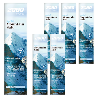 2080 喜馬拉雅山水晶岩鹽牙膏, 150g, 6條