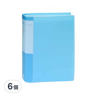 ECO Chungwoon PP 彩色半透明資料夾, A4 20頁 天藍色 3入, 6個