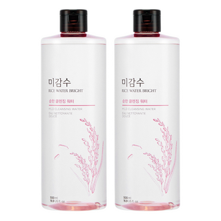 THE FACE SHOP 菲詩小舖 米感水亮溫和卸妝水, 500ml, 2瓶