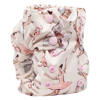Smart Bottoms Diaper 2.0 布尿布 有機棉材質 新生兒適用, Little Dancers, 1件