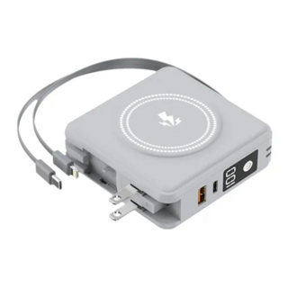 HONG JIN 宏晉 全能旅充行動電源 Type-C, V2 PRO, 岩石灰