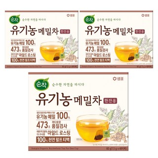 순작 유기농 메밀차, 1.5g, 40개입, 3개