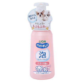 LION 獅王 Pet Clean 低刺激泡泡洗 清潔潤絲精EX 幼犬貓用, 230ml, 1瓶
