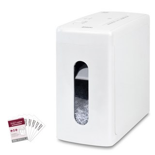 PAPER FRIEND 小型家用低噪音抽屜式7張文件碎紙機, 白色, PK-910CX