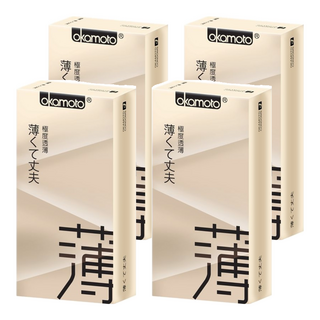 Okamoto 岡本 City Super Thin 透薄型保險套 闊度52mm, 10入, 4盒
