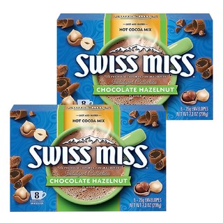 SWISS MISS 義式榛果可可粉 濃郁可可 榛果風味, 26g, 8包, 2盒
