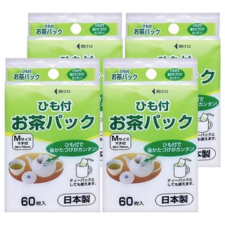 茶包袋日本製, M(95 x 70mm), 60個, 4包