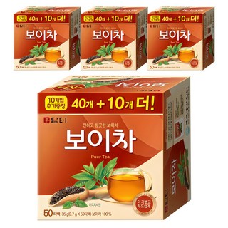 담터 보이차, 700mg, 50개입, 4개